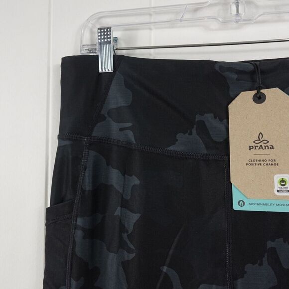 Prana Womens Electa Legging II Black Camo X-Large - Picture 4 of 11